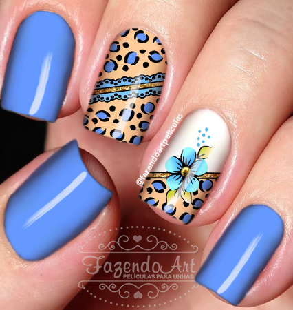 Películas para unhas-Animal Print 24