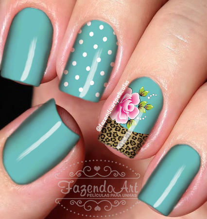 Películas para unhas-Animal Print 34