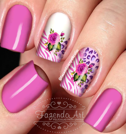 Películas para unhas-Animal Print 30