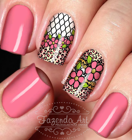 Películas para unhas-Animal Print 26