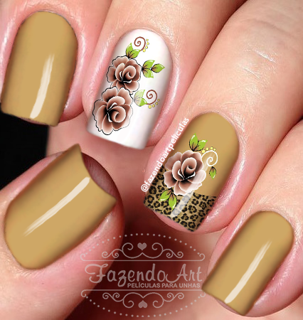 Películas para unhas-Animal Print 33