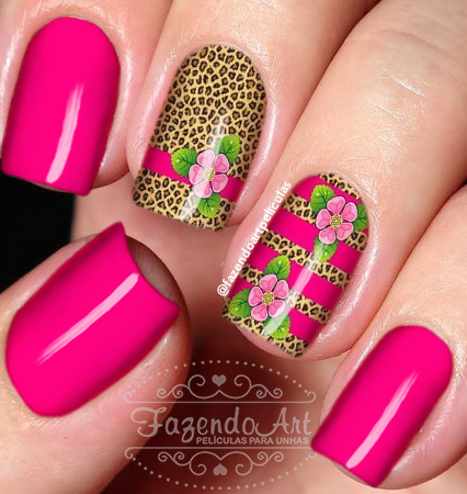 Películas para unhas-Animal print 42