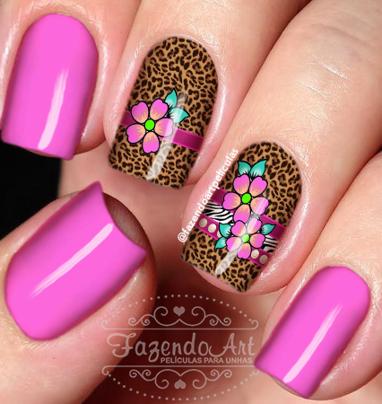 Películas para unhas-Animal print 48